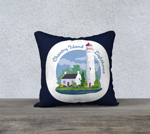 🇨🇦 Chantry Lighthouse and Range Light Cushion Cover