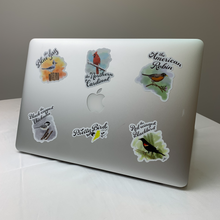 Charger l'image dans la galerie, Canadian bird stickers cardinal blue jay hummingbird Bruce Trail