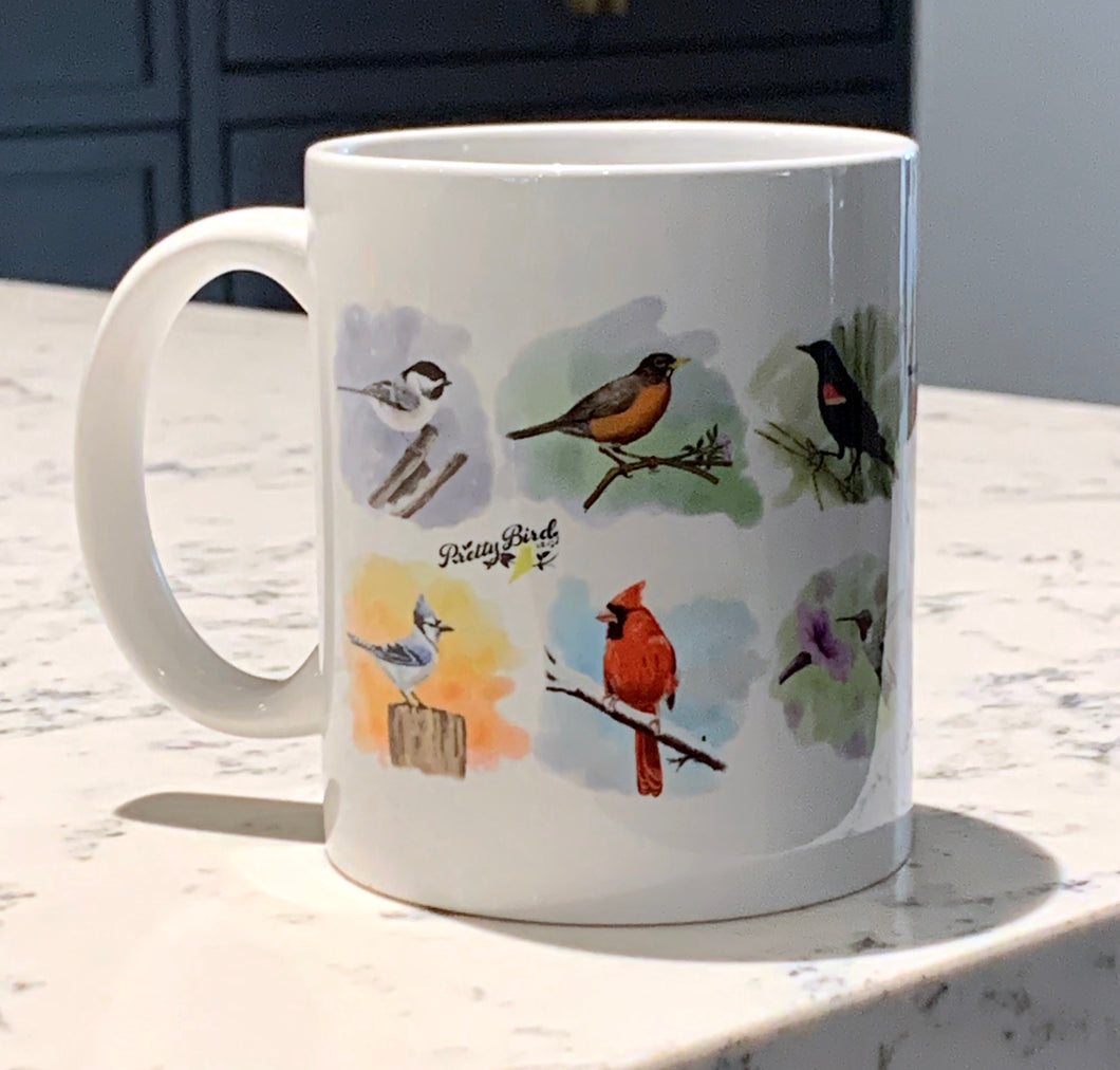 🍃 Favourite Birds Ceramic Coffee Mug