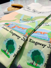 Charger l'image dans la galerie, Artist made kitchen towel of Kingsway Toronto Etobicoke neighbourhood