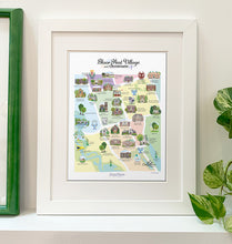 Charger l'image dans la galerie, Artist made map of Bloor West Swansea Toronto neighbourhood