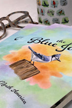 Charger l'image dans la galerie, Bird Note Book - blue jay bullet Journal sketch book Canadian Artist