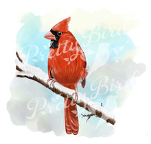 Load image into Gallery viewer, Fine Art Print - Northern Cardinal 8x10 - Canadian Bird Art