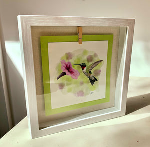 🇨🇦 Fine Art Bird Print in Shadow Box Frame