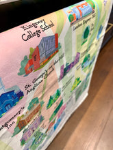 Charger l'image dans la galerie, Artist made kitchen towel of Kingsway Toronto Etobicoke neighbourhood