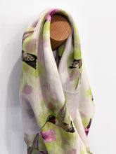 Charger l'image dans la galerie, Hummingbird Print fashion scarf artist made in Canada