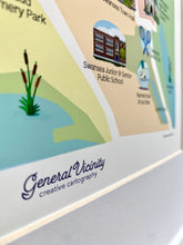 Charger l'image dans la galerie, Artist made map of Bloor West Swansea Toronto neighbourhood