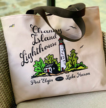 Charger l'image dans la galerie, Bruce County Chantry Island Lighthouse Tote Bag Artist Made