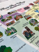 Charger l'image dans la galerie, Artist made kitchen towel of Bloor West Swansea Toronto neighbourhood