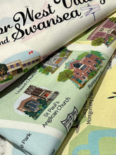 Charger l'image dans la galerie, Artist made kitchen towel of Bloor West Swansea Toronto neighbourhood