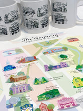 Charger l'image dans la galerie, Kingsway Toronto Etobicoke artist made map Canadian artist