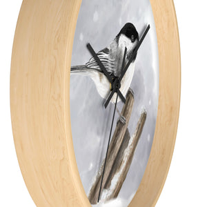 Black-Capped Chickadee Wall Clock