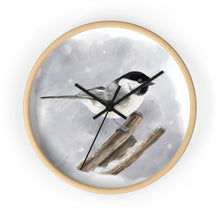 Load image into Gallery viewer, Black-Capped Chickadee Wall Clock
