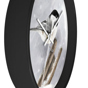 Black-Capped Chickadee Wall Clock