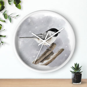 Black-Capped Chickadee Wall Clock