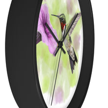 Charger l&#39;image dans la galerie, Hummingbird Wall Clock
