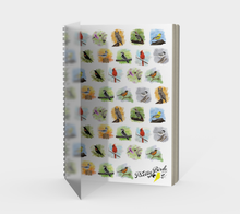 Load image into Gallery viewer, Shop Pretty Bird Spiral Notebook - multi bird pattern - Multiple Paper Options

