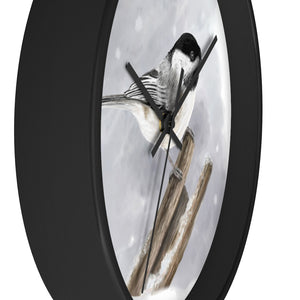 Black-Capped Chickadee Wall Clock