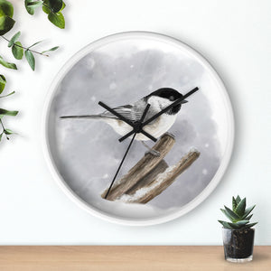 Black-Capped Chickadee Wall Clock