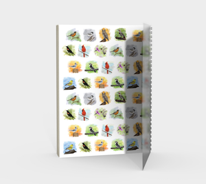 Shop Pretty Bird Spiral Notebook - Backyard Birds - Multiple Paper Options