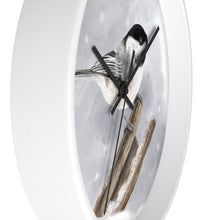 Charger l&#39;image dans la galerie, Black-Capped Chickadee Wall Clock

