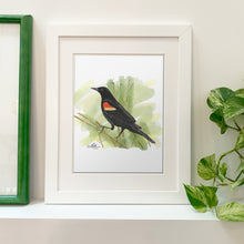 Load image into Gallery viewer, Shop Pretty Bird Black Bird Fine Art Print - Bird Art

