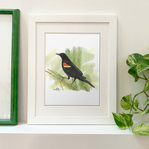 Shop Pretty Bird Black Bird Fine Art Print - Bird Art