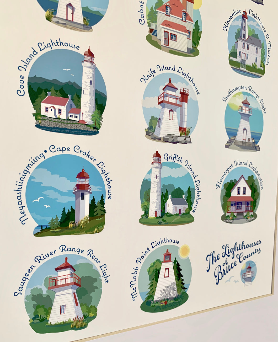 🇨🇦 NEW! Lighthouses of Bruce County - Fine Art Print