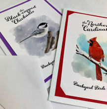 Load image into Gallery viewer, handmade card features your choice of bird Illustration, printed with archival inks on fine art paper
