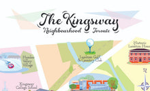 Load image into Gallery viewer, 🇨🇦 Illustrated Maps of the Kingsway Neighbourhood, Toronto.
