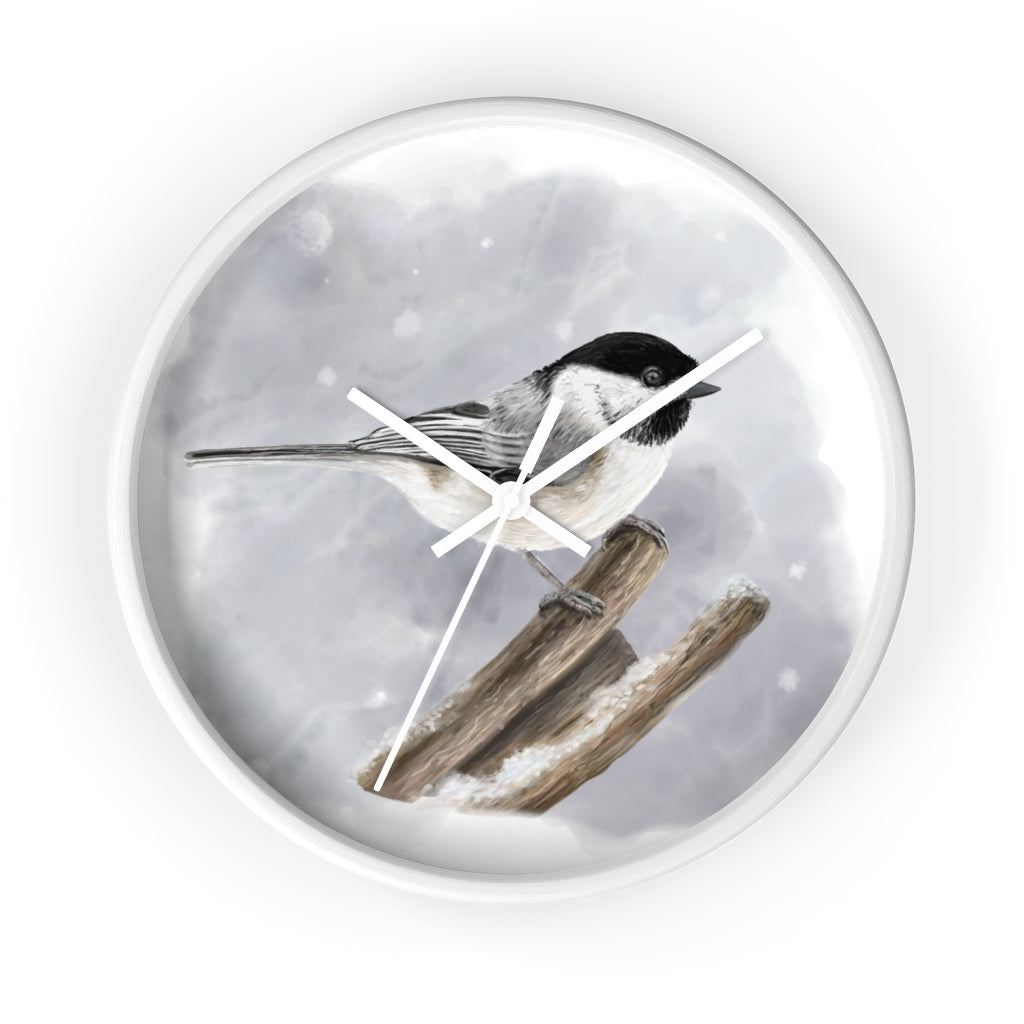 Black-Capped Chickadee Wall Clock