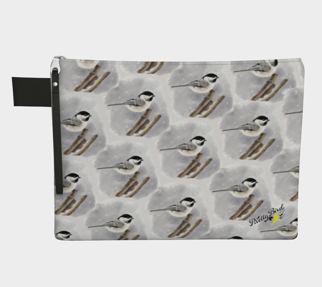 🇨🇦 Chickadee Zipper Carry-all - Multiple sizes