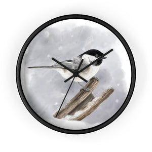 Black-Capped Chickadee Wall Clock