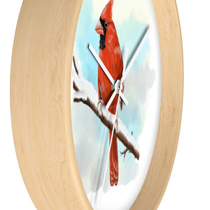 Northern Cardinal Wall clock