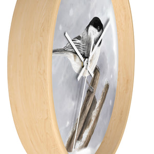 Black-Capped Chickadee Wall Clock